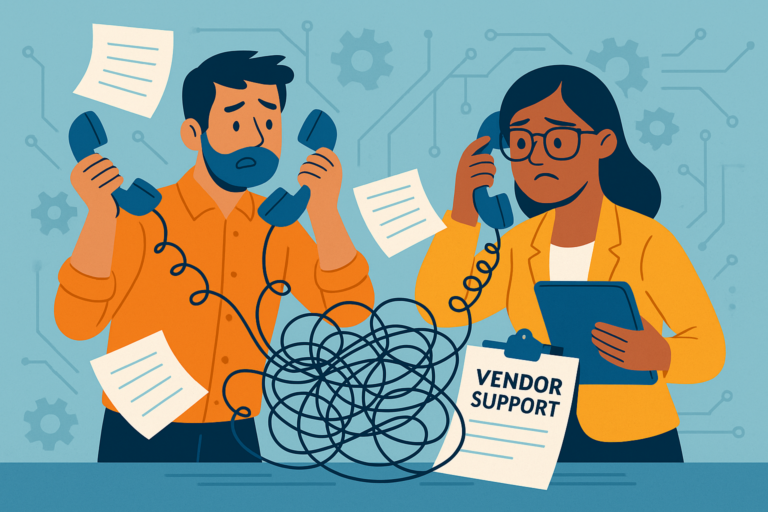 Poor vendor management support