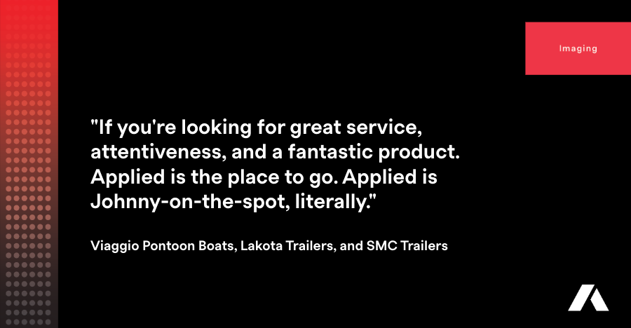 Applied Innovation Imaging Testimonial Viaggio Pontoons