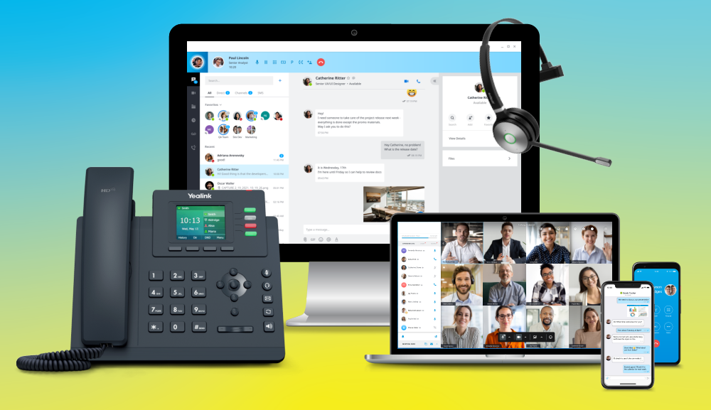Intermedia Elevate Unified Communications VoIP phones