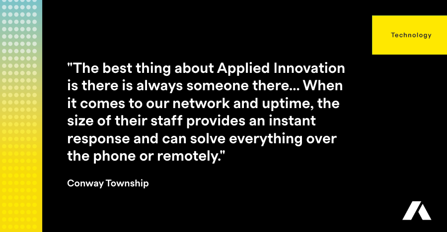 Conway Township Applied Innovation Technology Testimonial