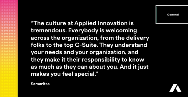 Applied Innovation General Customer Testimonial