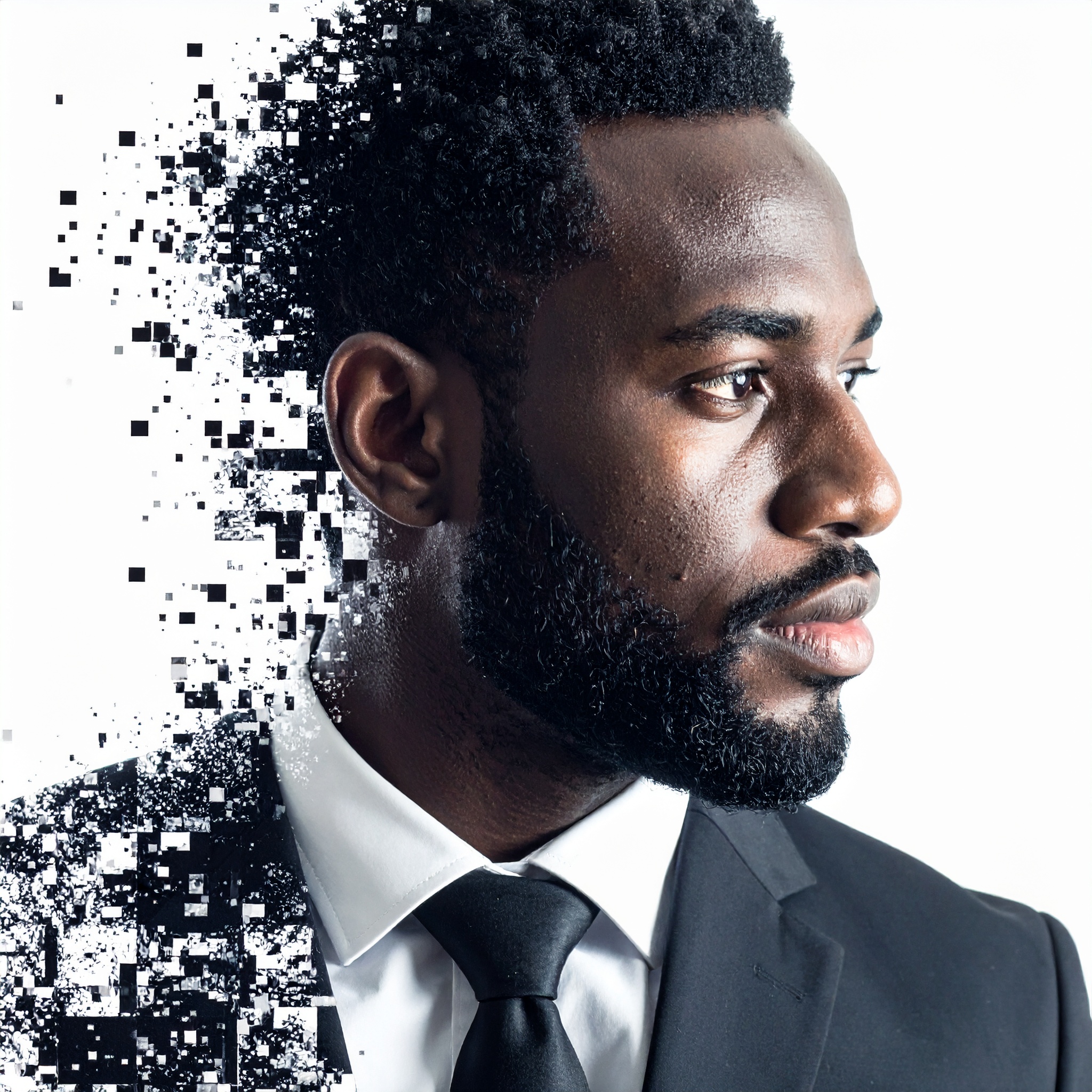 pixelated corporate person