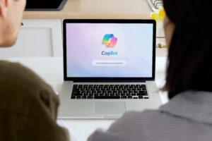 copilot on laptop of managed IT services