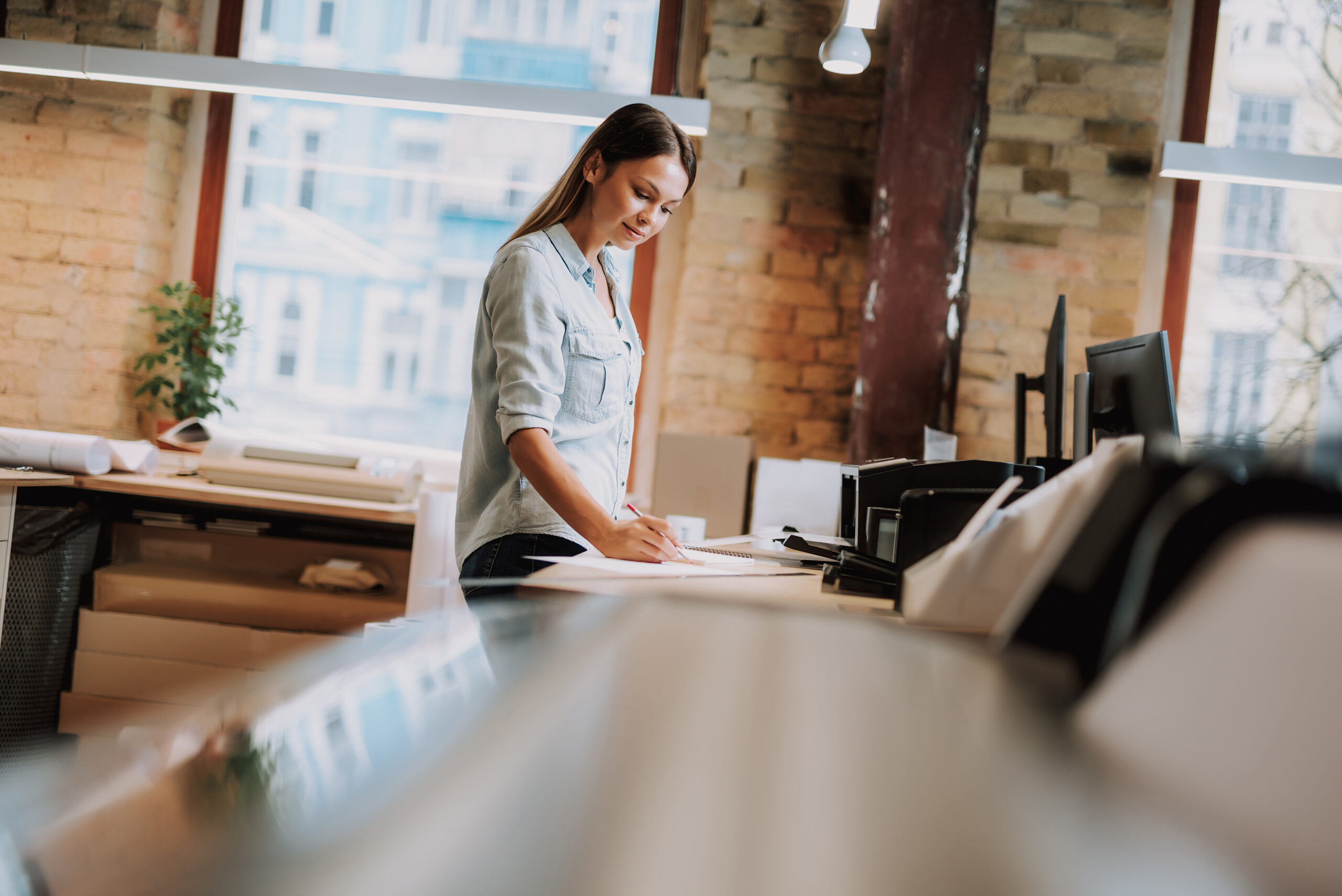 leasing vs buying a printer at a business