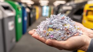 handful of shredded paper